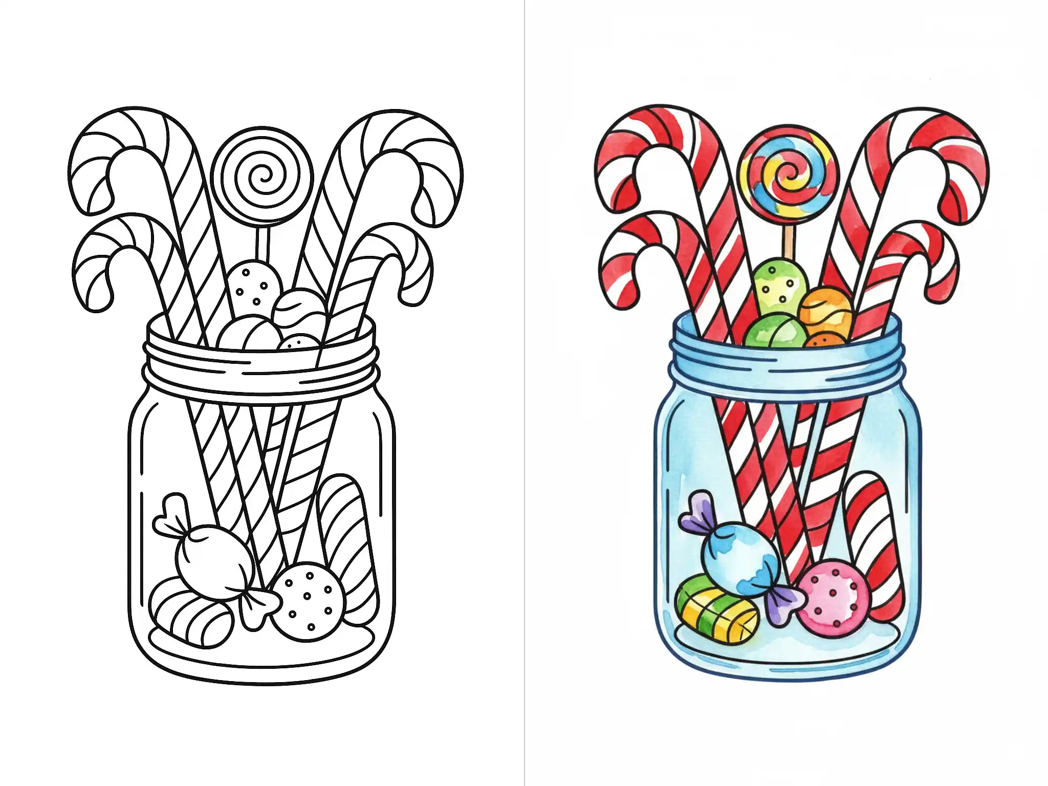 31 Candy Cane Coloring Pages (Free PDF Printables)