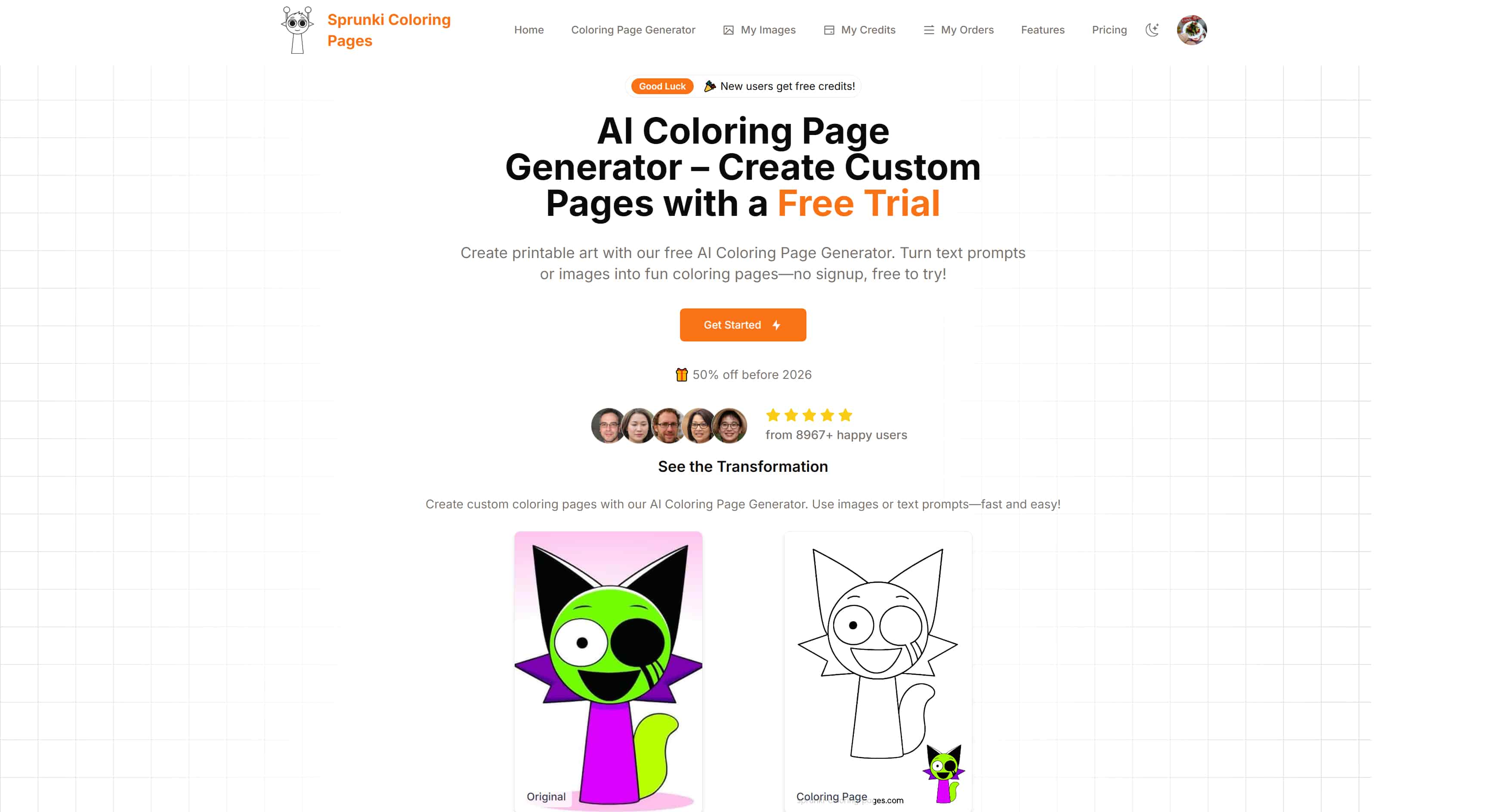 Coloring Page Generator