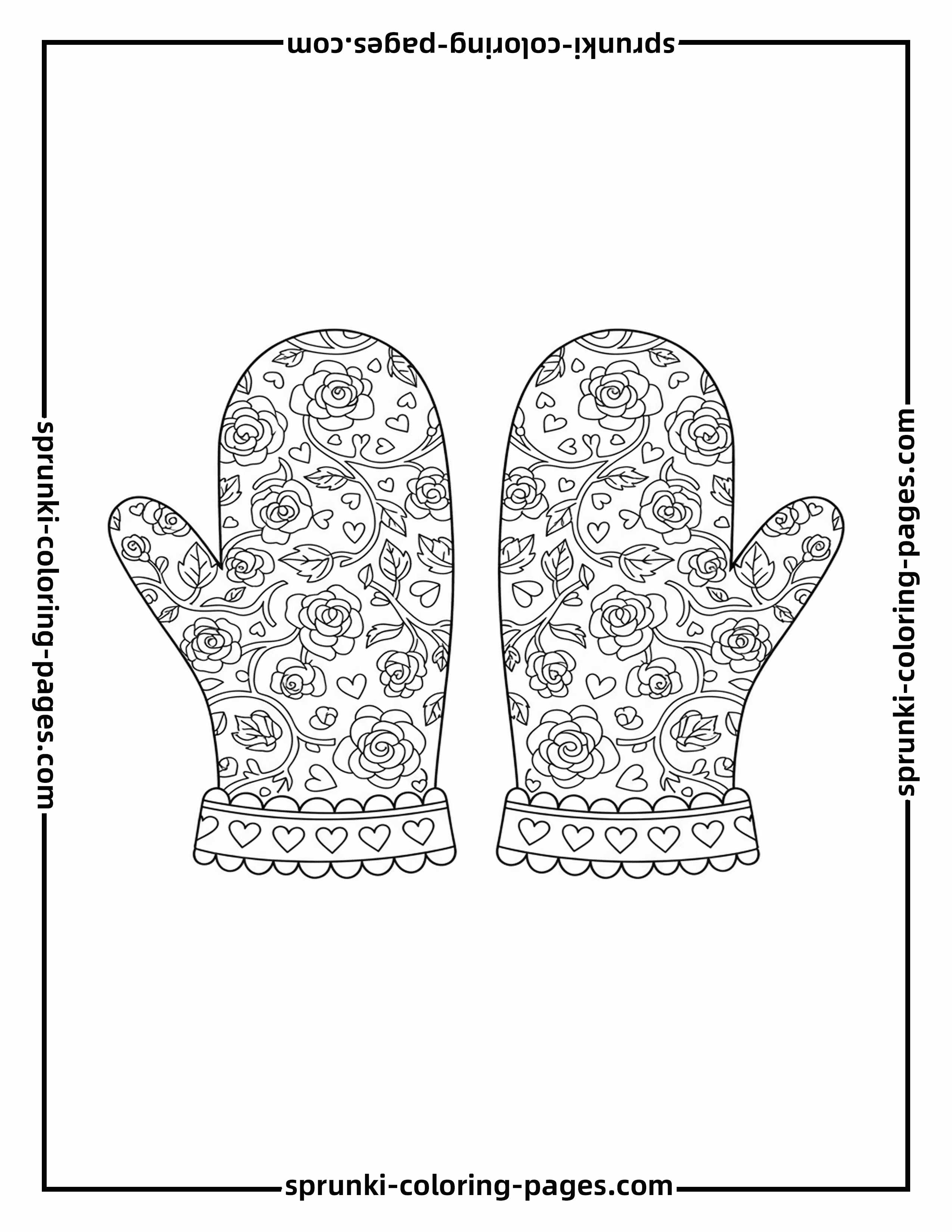 30 Mittens Coloring Pages Free PDF Printables 30 Mittens Coloring Pages Free PDF Printables