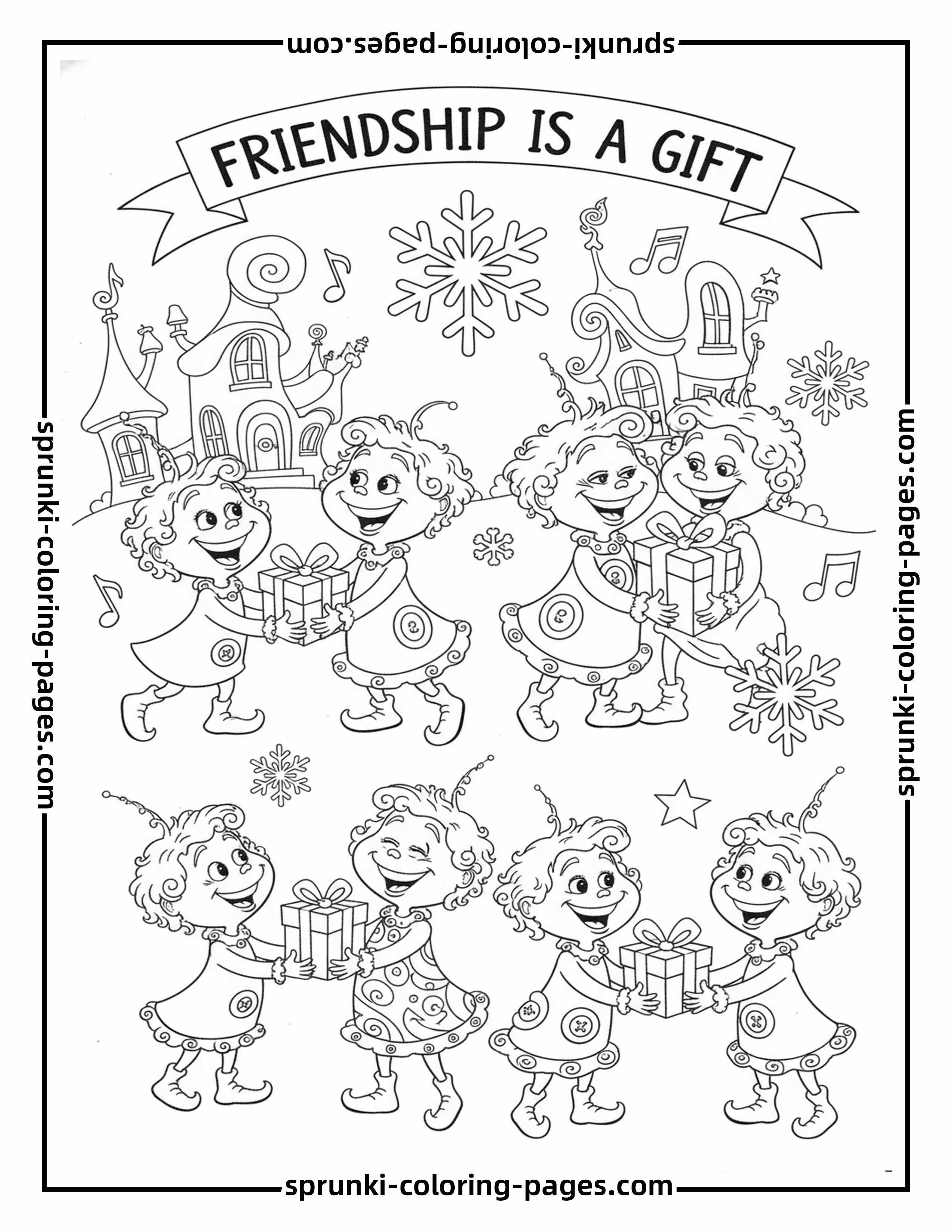 Happy Coloring Page Whoville Character Seven Dwarfs Coloring Pages